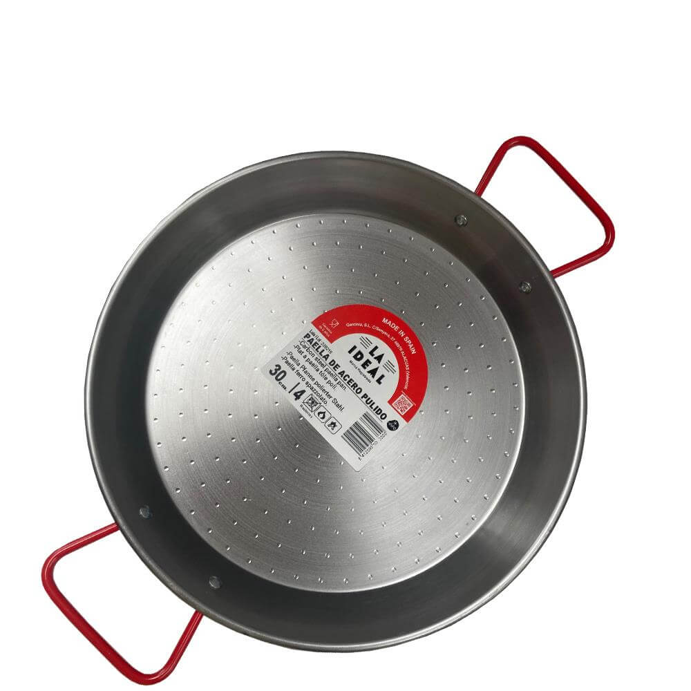 Garcima La Ideal Polished Steel Valencian Paella Pan